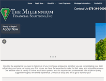 Tablet Screenshot of millenniumfinancialsolutions.com
